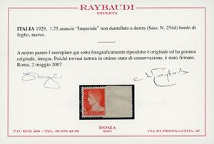 1929 - 1,75 lire Imperiale, non ... 