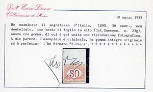 1890 - 30 cent. arancio e ... 