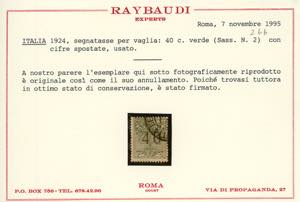 1924 - 20 cent., 40 cent., 50 ... 