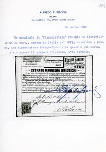 1892 - 20 cent. Umberto I, non ... 