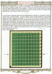 1944 - 25 cent. striscia ... 