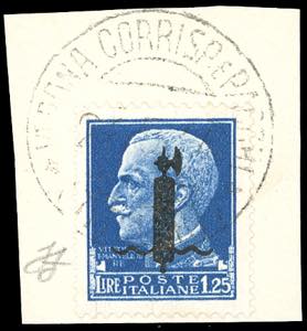 1944 - 1,25 lire soprastampato fascio in ... 