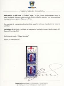 1944 - 50 lire soprastampato ... 