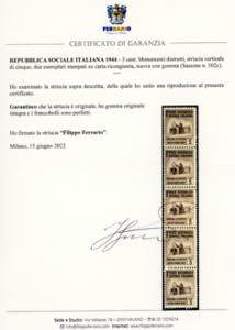 1944 - 5 cent. Monumenti ... 