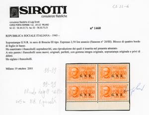 1943 - 2,50 lire soprastampato ... 