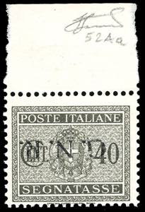 1944 - 40 cent. soprastampa G.N.R. di Verona ... 