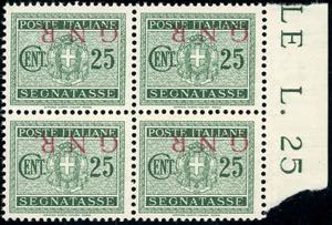 1943 - 25 cent. verde, soprastampa ... 
