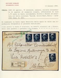 1944 - 35 cent. azzurro Imperiale ... 