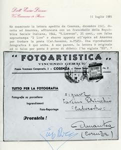 1945 - 2 lire su 25 cent. verde, ... 