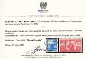 1945/48 - Democratica (543/565), ... 