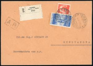 1950 - 55 lire Radiodiffusione, 10 lire ... 