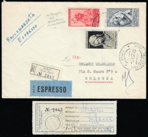 1955 - 25 lire Pinocchio, ritaglio del ... 