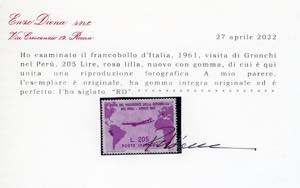 1961 - 205 lire Gronchi rosa ... 