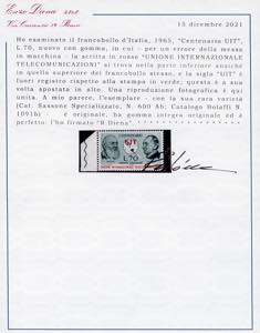 1965 - 70 lire Centenario UIT, ... 