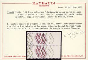 1990 - 700 lire Saffi, colore ... 