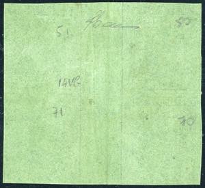 1855 - 5 cent. verde oliva, blocco ... 