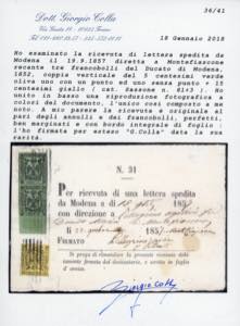 1857 - 5 cent. verde oliva, coppia ... 