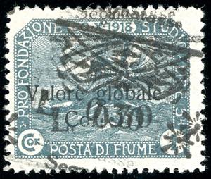 FIUME SEGNATASSE 1921 - 0,30 lire su 1 ... 