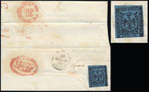 1859 - 40 cent. azzurro scuro, senza punto ... 