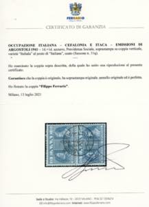 EMISSIONI DI ARGOSTOLI 1941 - 1 d. ... 