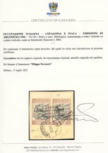 EMISSIONI DI ARGOSTOLI 1941 - 50 ... 