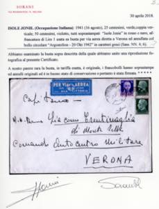 ISOLE JONIE 1942 - 25 cent., ... 