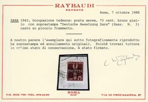 OCCUPAZIONE TEDESCA ZARA POSTA ... 