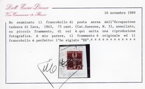 OCCUPAZIONE TEDESCA ZARA POSTA ... 