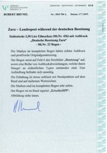 OCCUPAZIONE TEDESCA ZARA ESPRESSI ... 