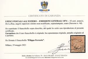 EMISSIONI GENERALI 1874 - 10 cent. ... 