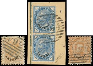 SUSA 1881 - Due francobolli sciolti e una ... 
