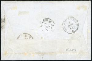 1859 - 40 cent. rosa carminio, 5 ... 