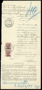 COSTANTINOPOLI 1922 - 7 1/2 piastre su 85 ... 