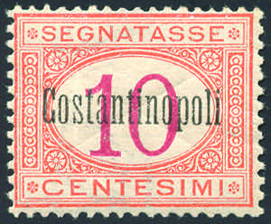 COSTANTINOPOLI SEGNATASSE 1922 - 10 cent. ... 