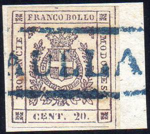 AULLA, cartella azzurra punti R1 - 20 cent. ... 