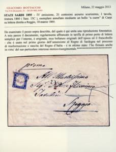 CARPI, a cuore punti R1 - 20 cent. ... 