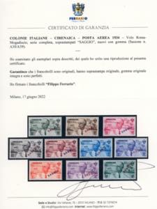 POSTA AEREA 1934 - Volo Roma - ... 