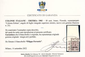 1903 - 40 cent. Floreale, lalto ... 