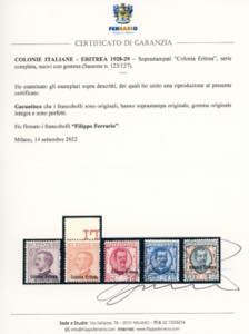 1928/29 - Soprastampati, serie ... 