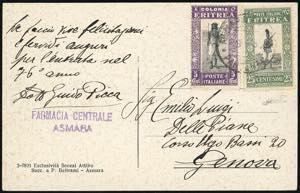 1930 - 5 cent., 25 cent. Soggetti africani ... 