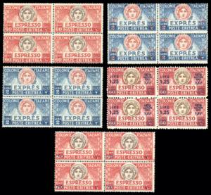 ESPRESSI 1924/27 - Cinque valori ... 