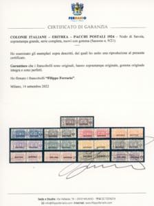 PACCHI POSTALI 1917/24 - Nodo di ... 