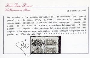 PACCHI POSTALI 1917 - 20 cent. ... 