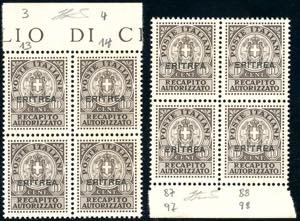 RECAPITO AUTORIZZATO 1939 - 10 cent., due ... 