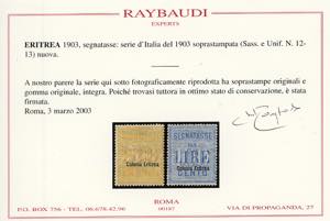 SEGNATASSE 1903 - Alti valori ... 