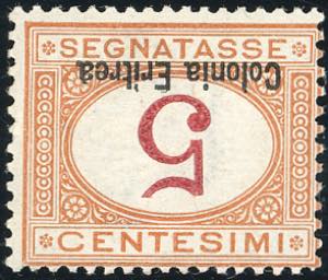 SEGNATASSE 1920 - 5 cent., soprastampa e ... 