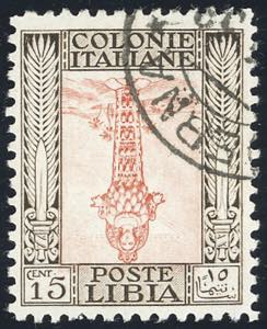 1926 - 15 cent. Pittorica, dent. 11, centro ... 