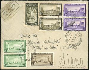 1938 - 5 cent., 10 cent., coppia, 25 cent., ... 