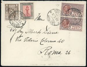 POSTA AEREA 1929 - 80 cent. soprastampato, ... 