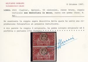 ESPRESSI 1921 - 50 cent., coppia ... 